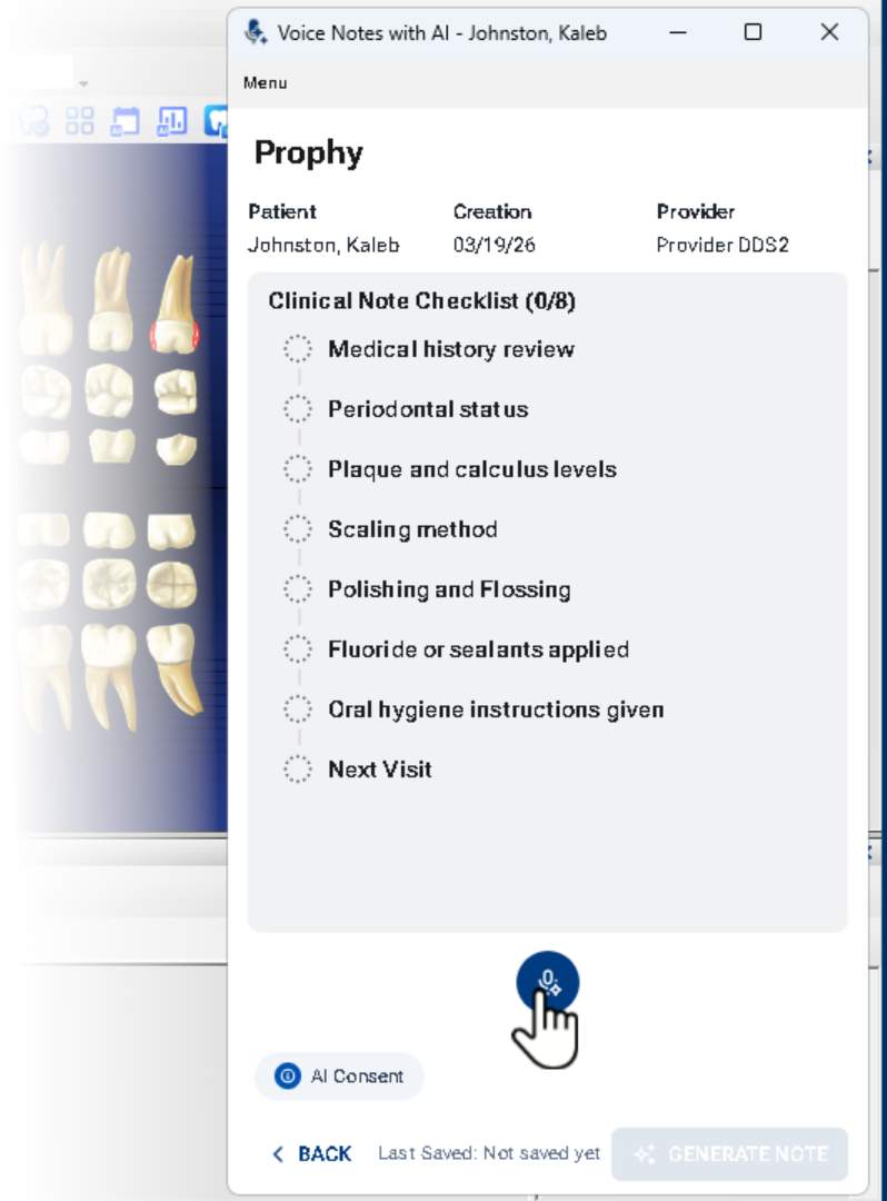 Dentrix Voice Notes (Quick Start Guide)